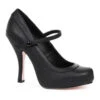 423-BABYDOLL Costume Pump | Black Faux Leather