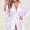 Baci Lingerie All Satin Robe