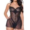 Coquette Babydoll & Crushed Velvet G-String