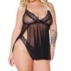 Coquette Babydoll With Side Slight Skirt