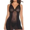 Coquette Chemise & G-String - Black