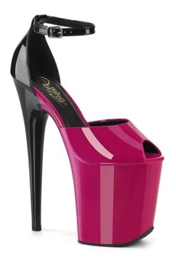 PLEASER FLAMINGO-868 Fuchsia Patent Sandal
