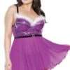 Coquette Faux Fur Trim Diva-Babydoll