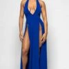 Isabella Blue Lycra Dress