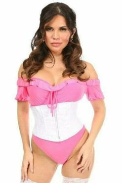 Lavish White Lace Mini Cincher