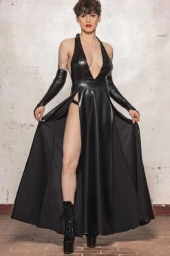 Lilith Matte Vinyl Dress