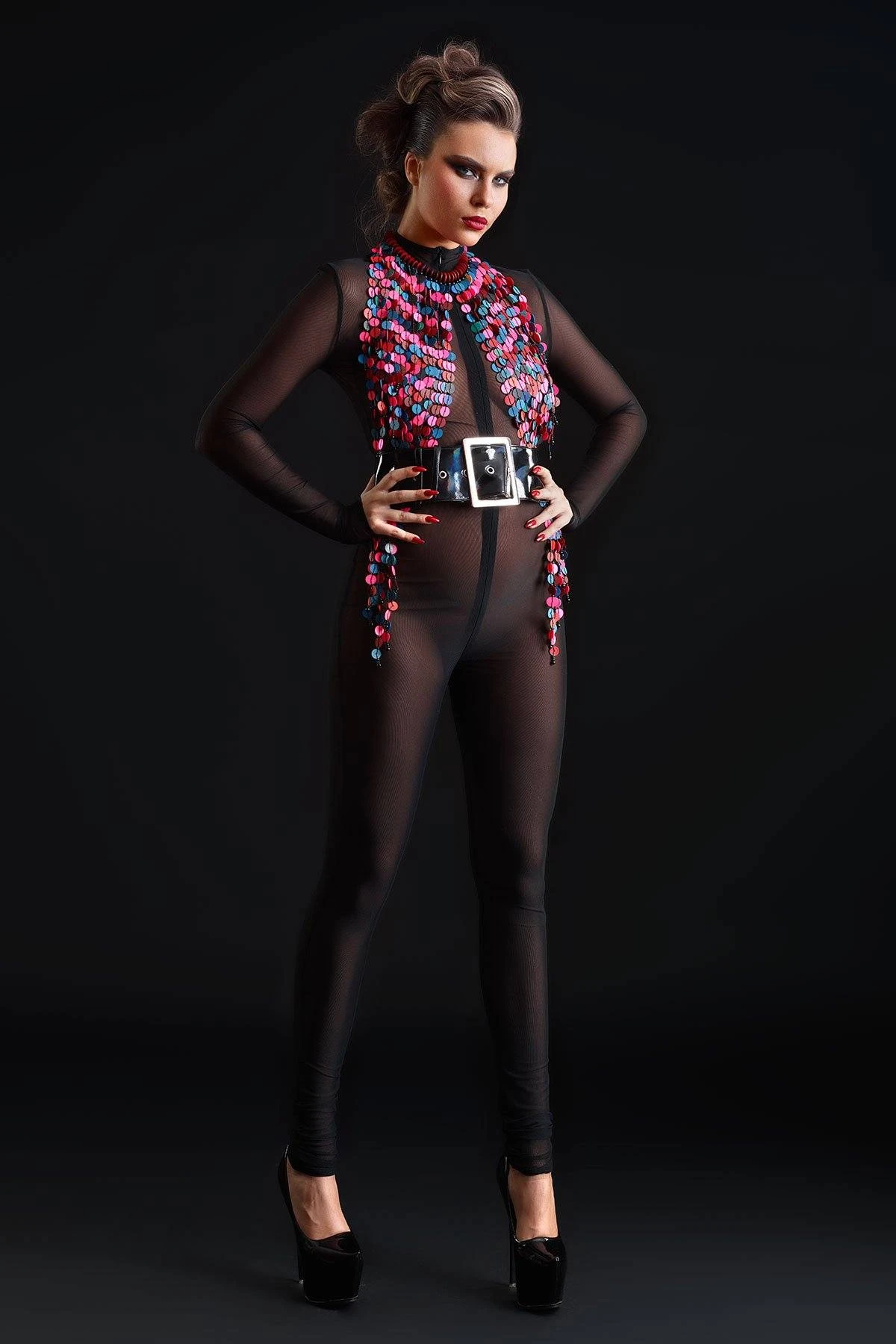 Sweety Fishnet Catsuit