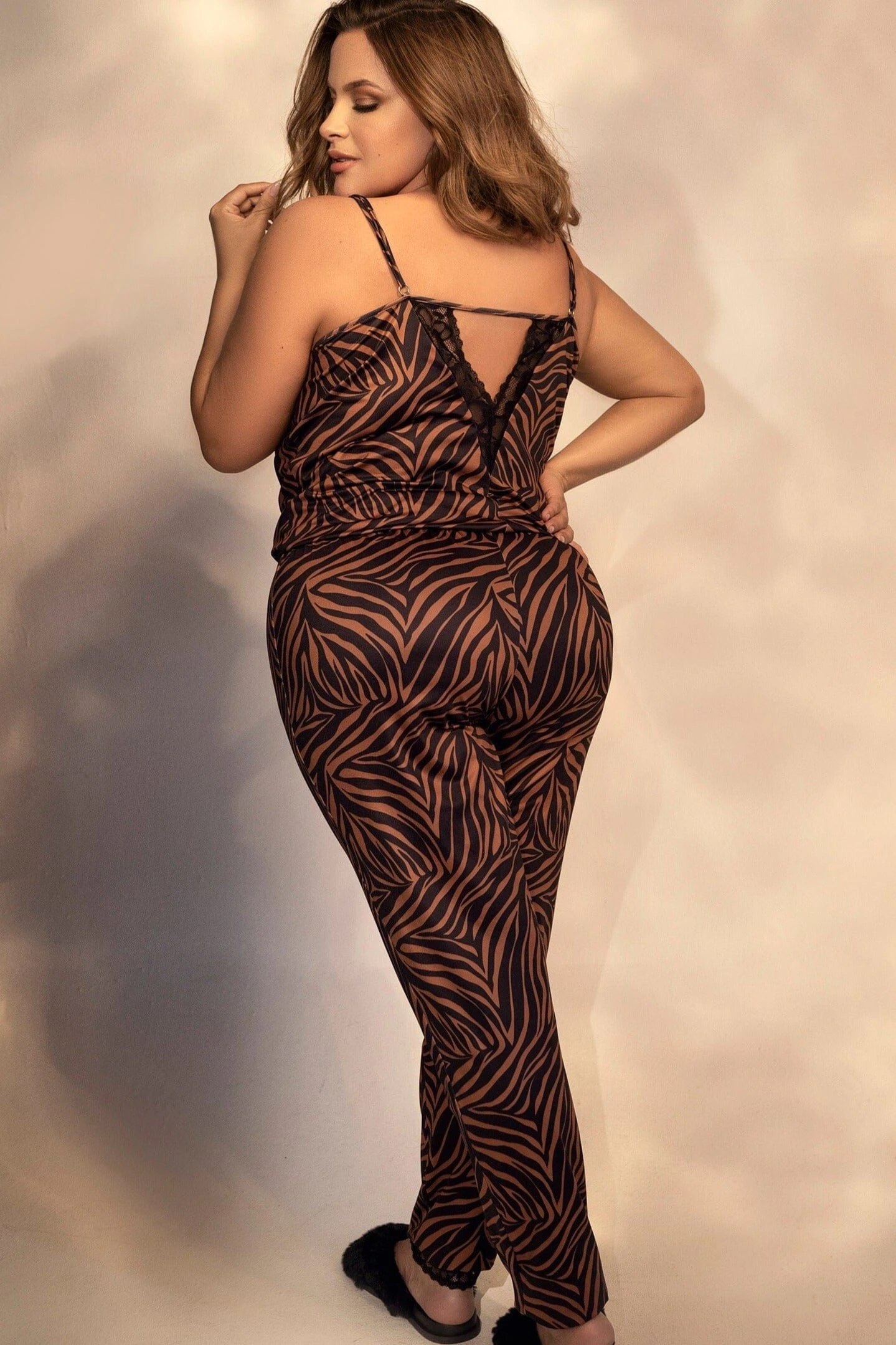 Plus Size Animal Print Jumpsuit - Image 2