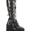 SWING-815C Black Smoke Knee Boot