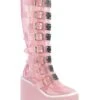 SWING-815C PInk Patent Knee Boot