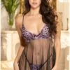 Two Tone Lace Babydoll