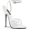 DOMINA-108 Sandal | White Patent