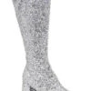 GOGO-G Costume Boot | Silver Glitter