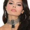Leather And Chain Choker
