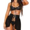 Leather Lace Up Waist Cincher