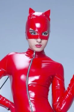 Petit Chat Mask | Red Vinyl