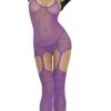 Plus Size Halter Neck Suspender Bodystocking