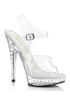 SULTRY-608SDT Sandal | Clear Vinyl